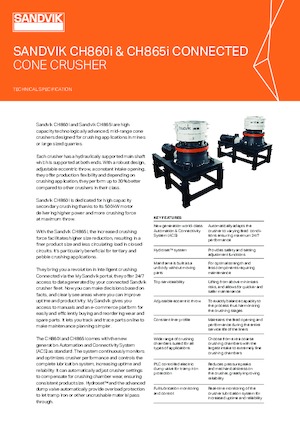 Plantas de reciclaje de escombros Sandvik CH865i