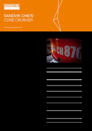 Plantas de reciclaje de escombros Sandvik CH870