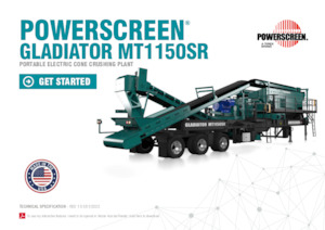 Plantas de reciclaje de escombros Powerscreen Gladiator MT1150SR