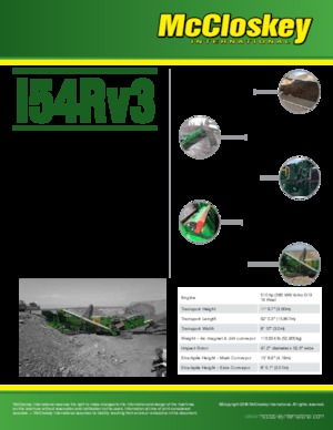 Plantas de reciclaje de escombros McCloskey I54R V3