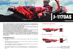 Plantas de reciclaje de escombros Terex-Finlay J 1170 AS