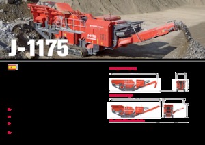 Plantas de reciclaje de escombros Terex-Finlay J 1175