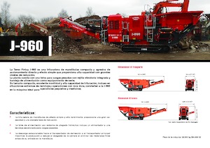 Plantas de reciclaje de escombros Terex-Finlay J 960