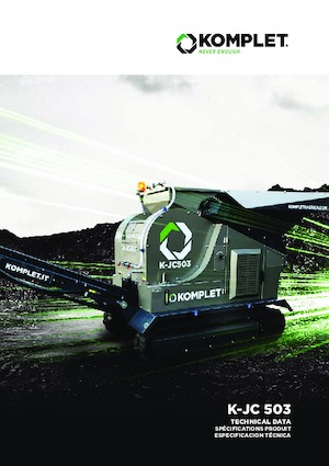 Plantas de reciclaje de escombros Komplet K-JC 503