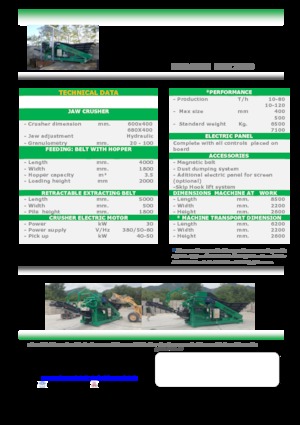 Plantas de reciclaje de escombros Komplet LEM 7040