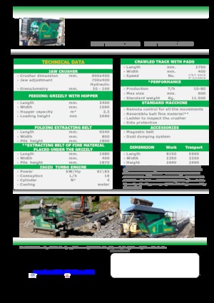 Plantas de reciclaje de escombros Komplet LEM TRACK 7040