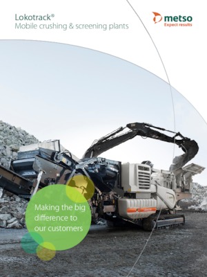 Plantas de reciclaje de escombros Metso Lokotrack LT 300 HP