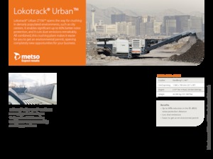 Plantas de reciclaje de escombros Metso Lokotrack Urban LT 106