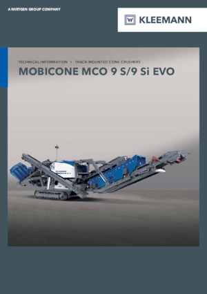 Plantas de reciclaje de escombros Kleemann MCO 9 Si EVO