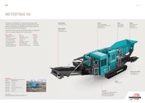 Plantas de reciclaje de escombros Powerscreen METROTRAK HA