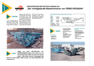 Plantas de reciclaje de escombros Powerscreen Metrotrak
