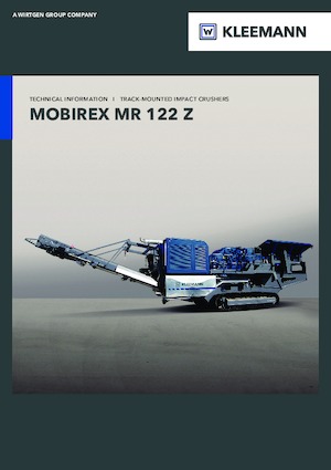 Plantas de reciclaje de escombros Kleemann MR 122 Zi