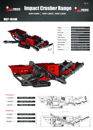 Plantas de reciclaje de escombros Rubble Master MXP-1050R