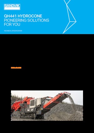 Plantas de reciclaje de escombros Sandvik QH441