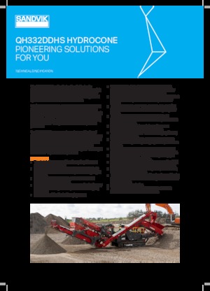 Plantas de reciclaje de escombros Sandvik QH332 DDHS