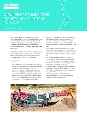 Plantas de reciclaje de escombros Sandvik QI341