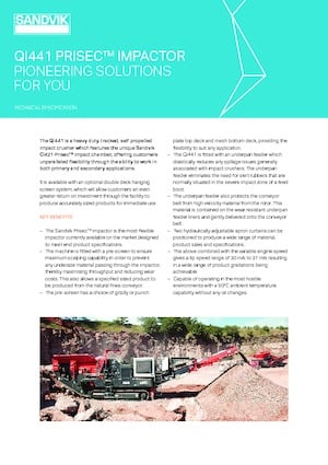 Plantas de reciclaje de escombros Sandvik QI441