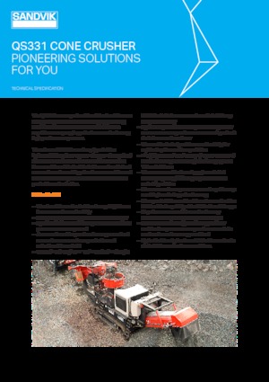 Plantas de reciclaje de escombros Sandvik QS 331