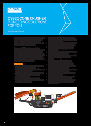 Plantas de reciclaje de escombros Sandvik QS332 