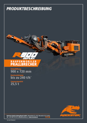 Plantas de reciclaje de escombros Rockster R900D