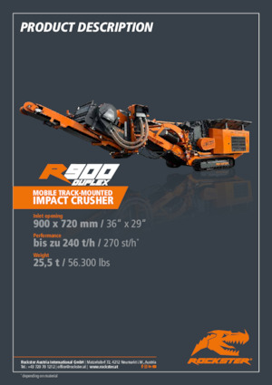 Plantas de reciclaje de escombros Rockster R900D