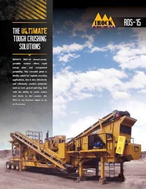 Plantas de reciclaje de escombros IROCK  RDS-15