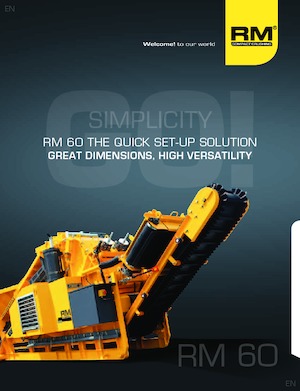 Plantas de reciclaje de escombros Rubble Master RM 60