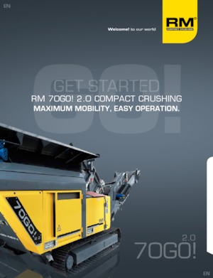 Plantas de reciclaje de escombros Rubble Master RM 70GO! 2.0