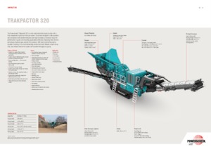 Plantas de reciclaje de escombros Powerscreen Trakpactor 320