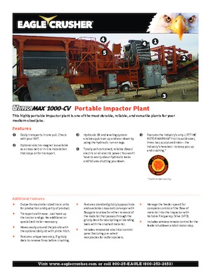 Plantas de reciclaje de escombros Eagle Crusher UM-15