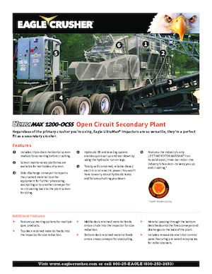 Plantas de reciclaje de escombros Eagle Crusher UM-25