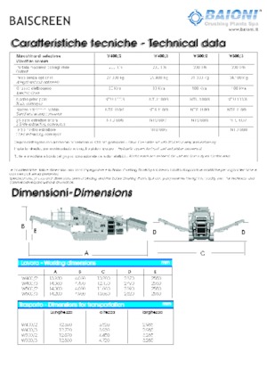 Plantas de reciclaje de escombros Baioni W400/2