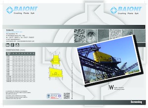 Plantas de reciclaje de escombros Baioni W400/2