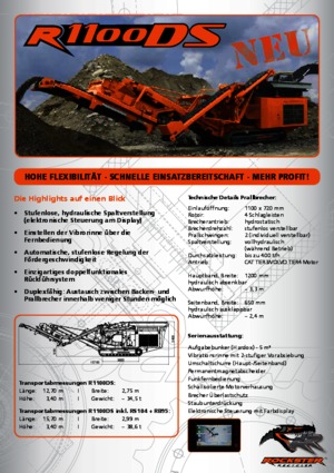 Plantas de reciclaje de escombros Rockster R1200D 