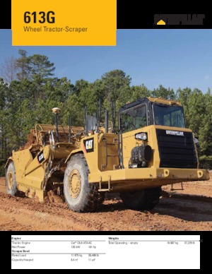Mototraillas Caterpillar 613G