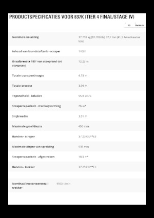 Mototraillas Caterpillar 637K
