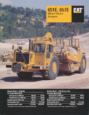 Mototraillas Caterpillar 651E