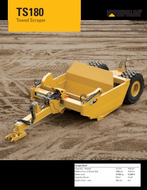Mototraillas Caterpillar TS180
