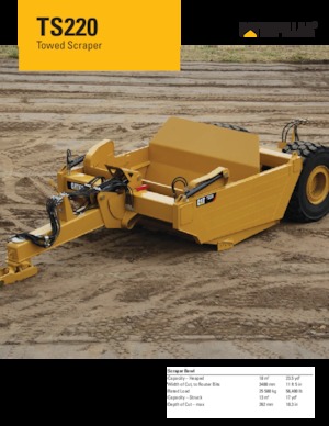 Mototraillas Caterpillar TS220