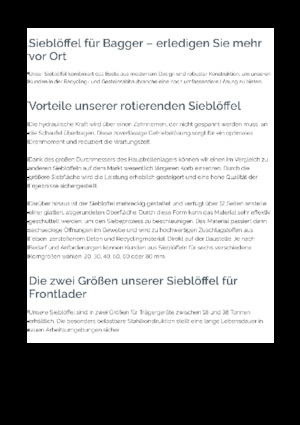 Cuchara de Cribado Epiroc BS 2200