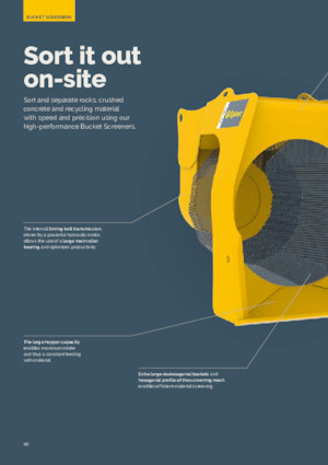 Cuchara de Cribado Epiroc BS 1600