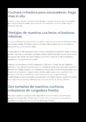 Cuchara de Cribado Epiroc BS 2200