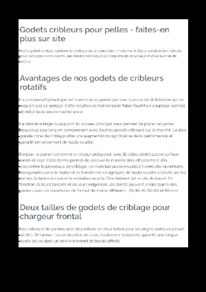 Cuchara de Cribado Epiroc BS 1600