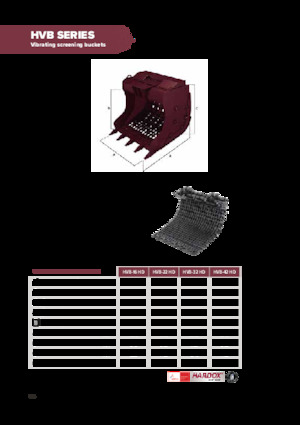 Cuchara de Cribado Hydra Ram HVB-16HD