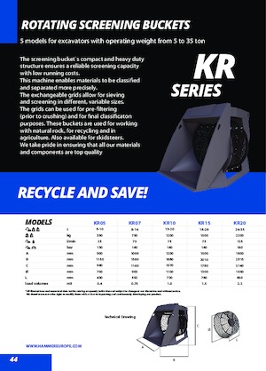 Cuchara de Cribado Hammer KR06