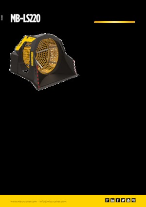 Cuchara de Cribado MB Crusher MB-LS220