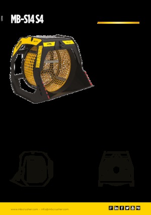 Cuchara de Cribado MB Crusher MB-S14 S4