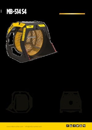 Cuchara de Cribado MB Crusher MB-S14 S4