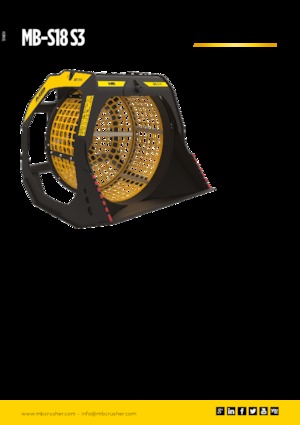 Cuchara de Cribado MB Crusher MB-S18 S3