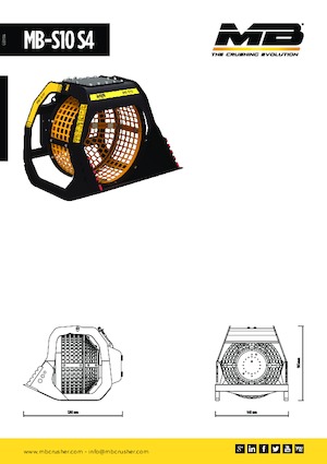Cuchara de Cribado MB Crusher MB-S10 S4